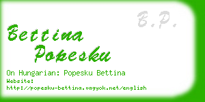 bettina popesku business card